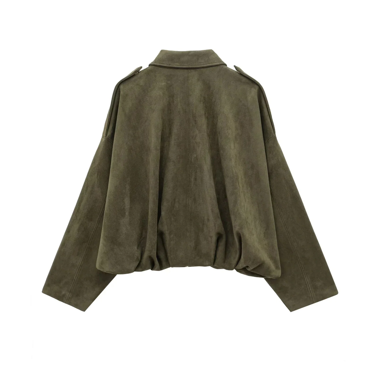 Oversized Suèdelook Jas met Tunnelzoom – Urban Utility