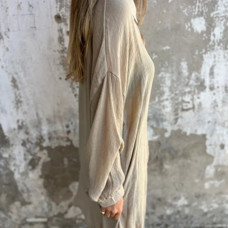 Luchtig Linnen Set – Oversized Blouse en Korte Broek